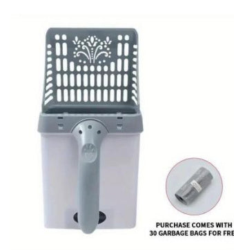 Cat Litter Scooper with Extra Waste Bags