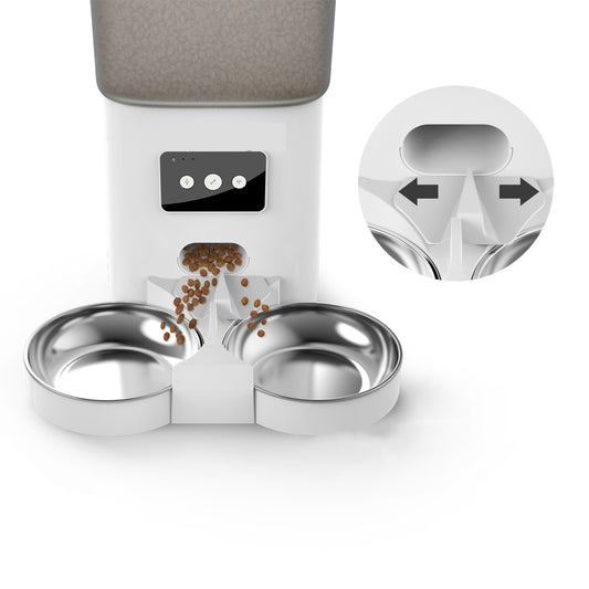 Automatic Smart Adjustable Dual Pet Feeder