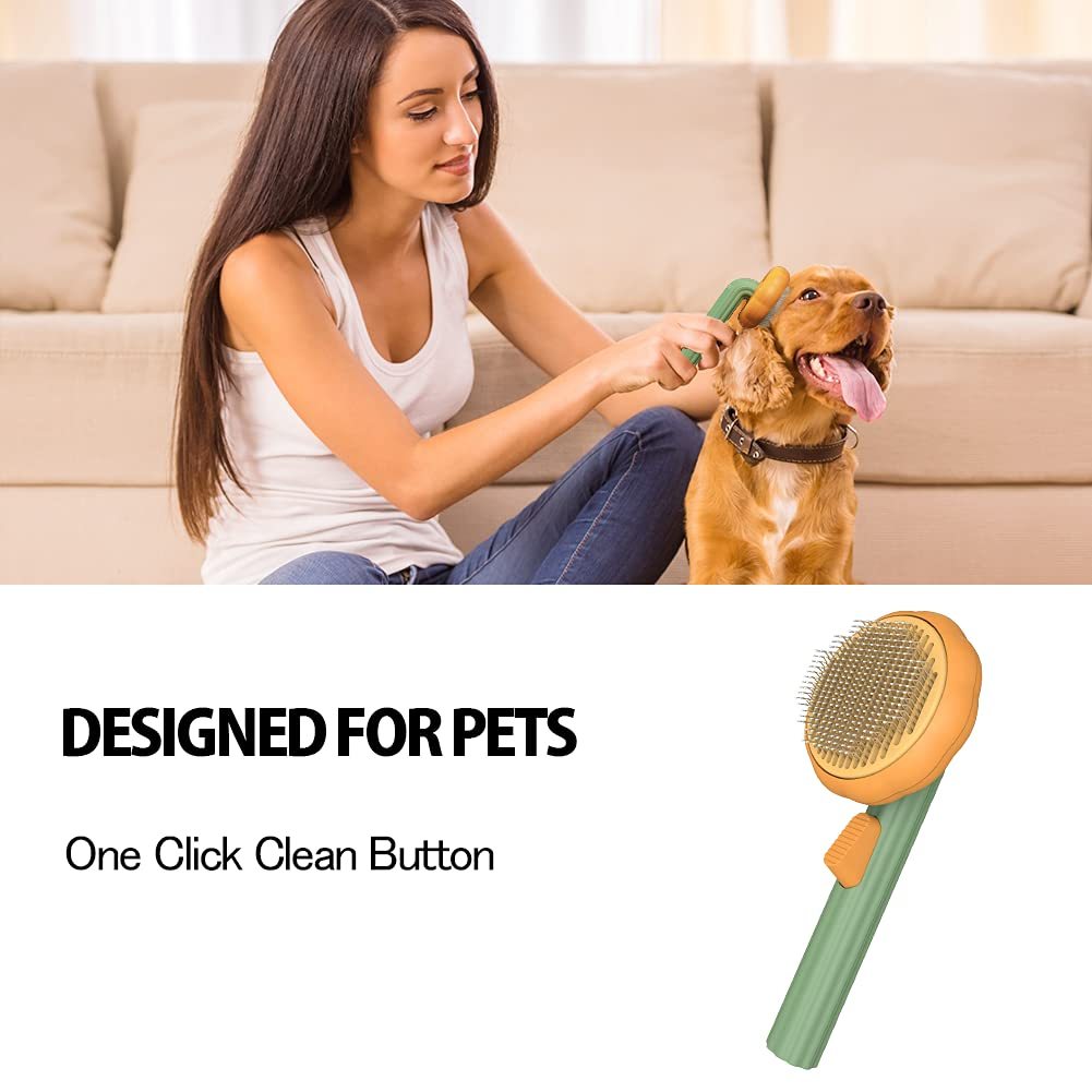 Pet Self Cleaning Slicker Brush