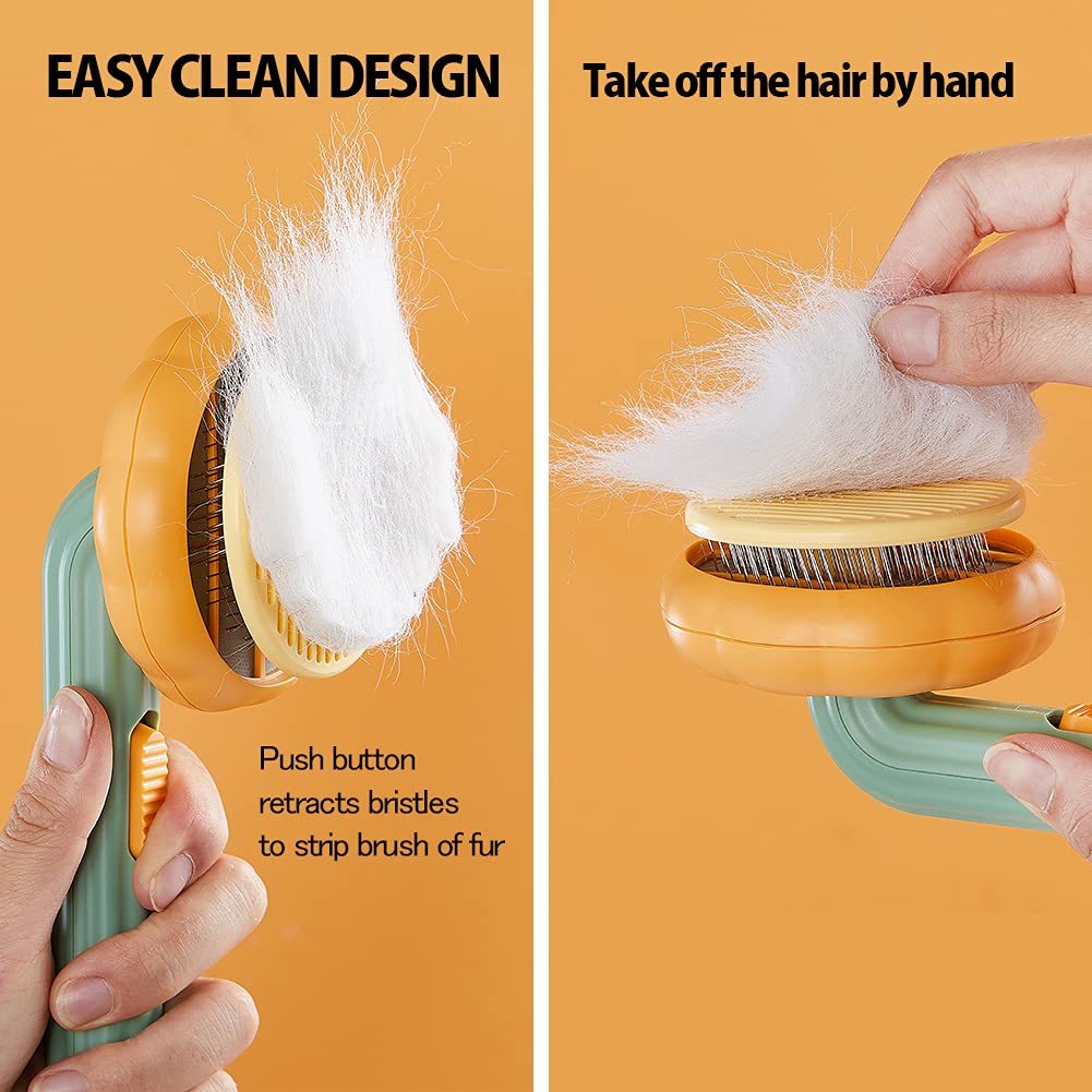 Pet Self Cleaning Slicker Brush