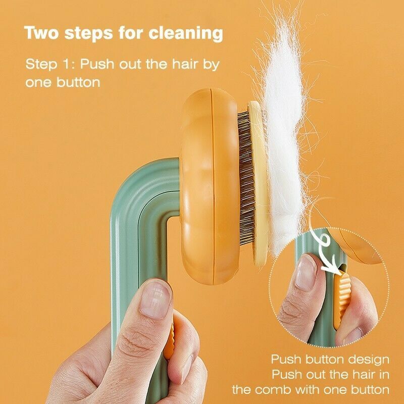 Pet Self Cleaning Slicker Brush