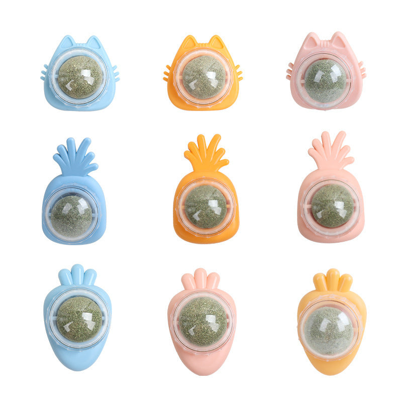 Mint Rotating Ball Happy Cat Nip Toy