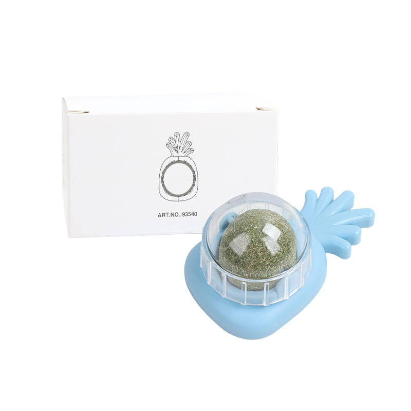 Mint Rotating Ball Happy Cat Nip Toy