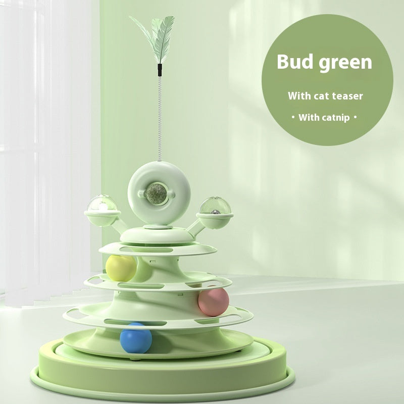 Interactive 3 Layers Turntable Toys With Ball