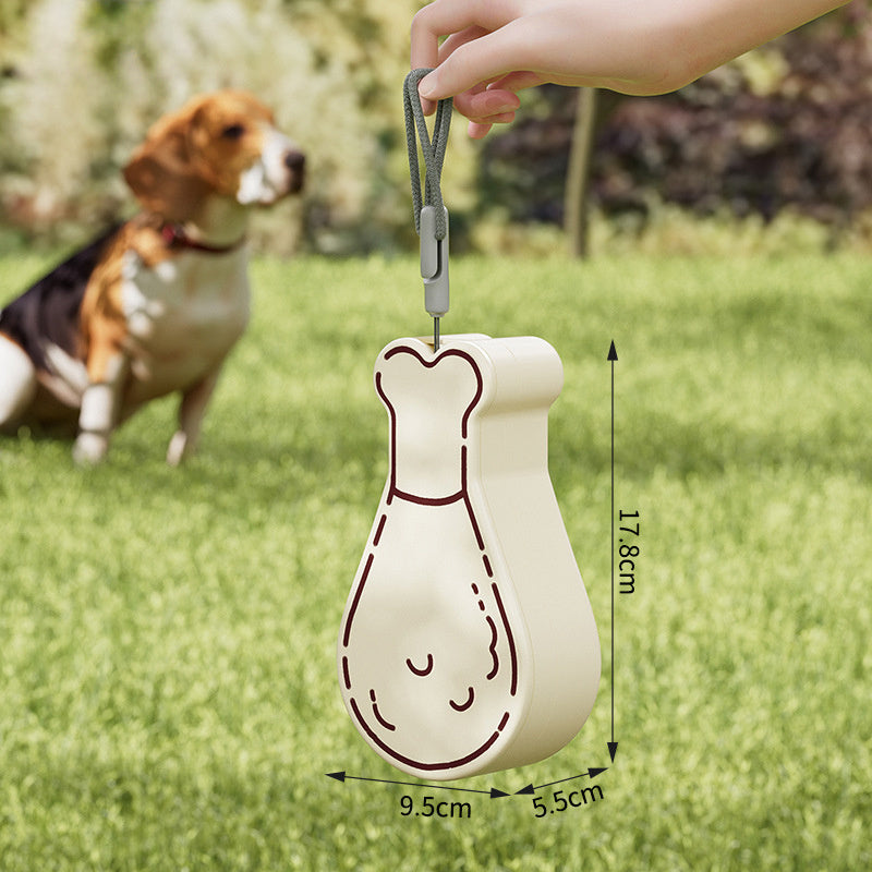 Portable 2-in-1 Pet Water Bottle Food Container