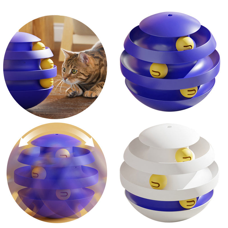 3 Layers Interactive Turntable Toys With Ball
