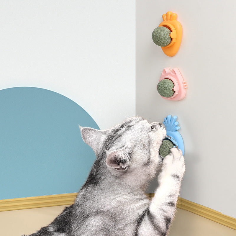 Mint Rotating Ball Happy Cat Nip Toy
