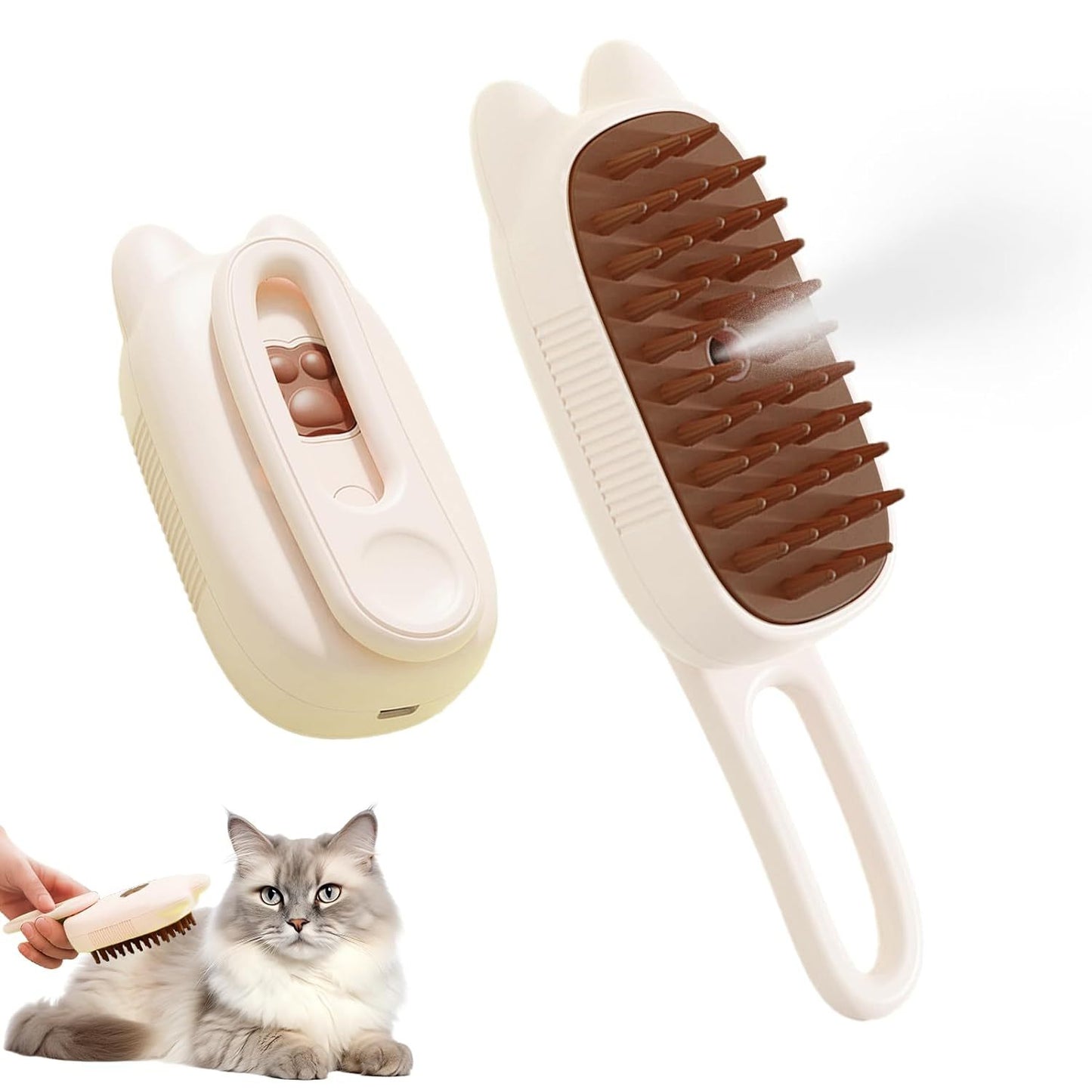 3 In 1 Pet Steam Brush & Water Sprayer