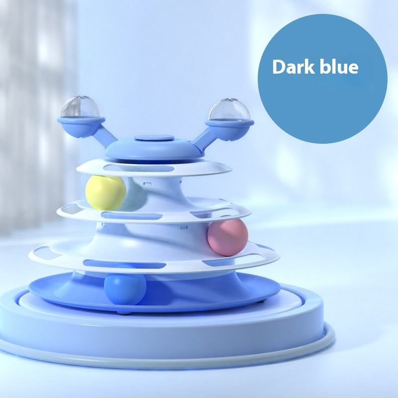 Interactive 3 Layers Turntable Toys With Ball
