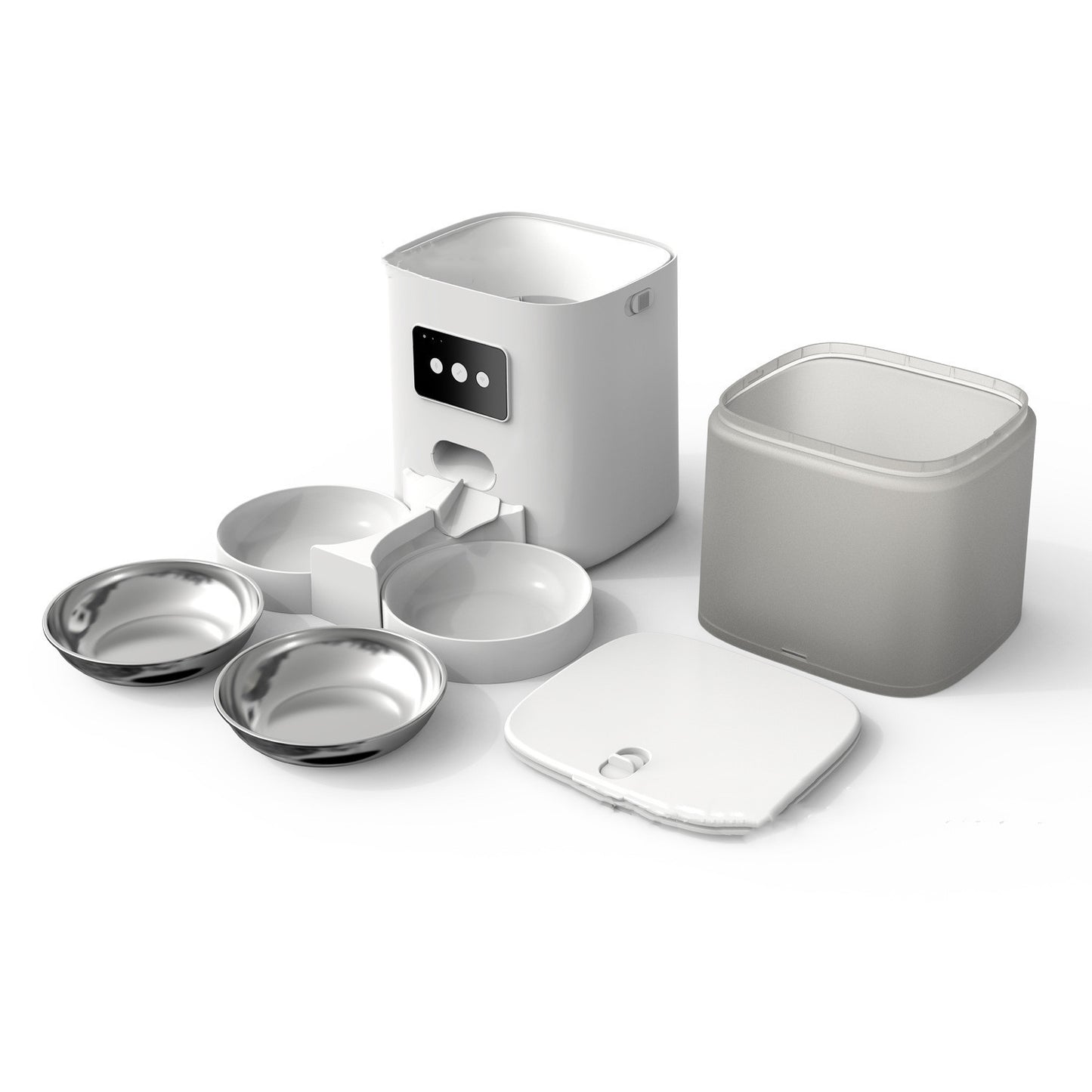 Automatic Smart Adjustable Dual Pet Feeder