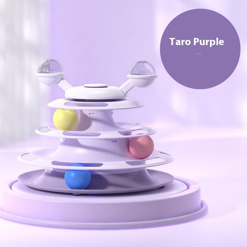 Interactive 3 Layers Turntable Toys With Ball