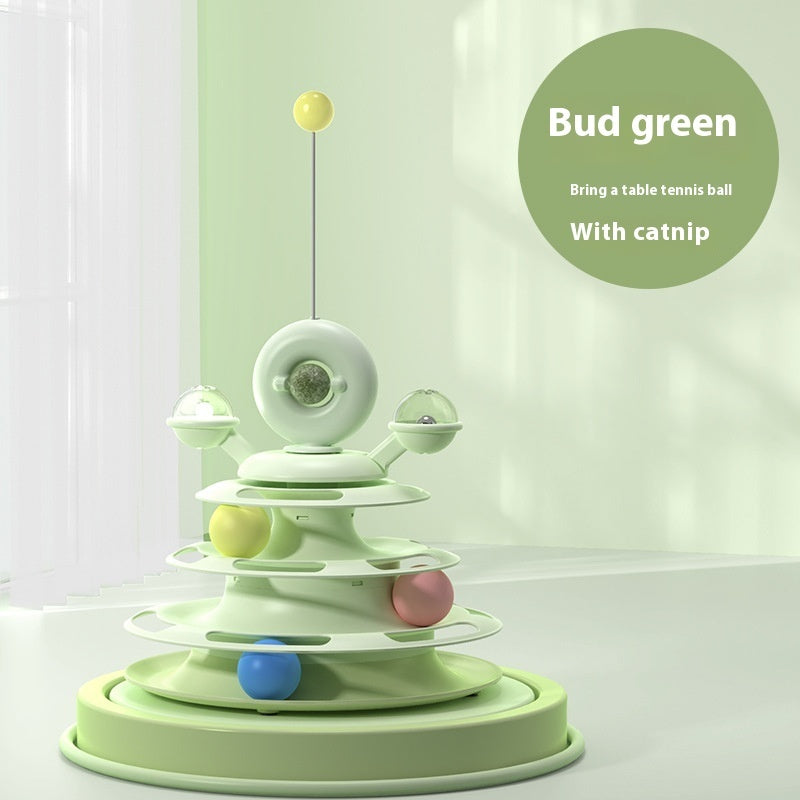 Interactive 3 Layers Turntable Toys With Ball